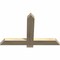 Ekena Millwork Eugene Rough Sawn Timber Gable Bracket, Douglas Fir, 36"W x 24"H x 2"D x 4"F, 16/12 Pitch GBW036X24X0204EUG00RDF - alternate 5